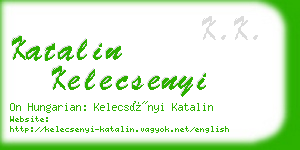 katalin kelecsenyi business card